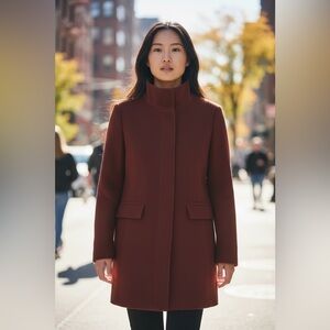 Vince Camuto Women’s Full Zip Jacket Dark Red Medium NWT